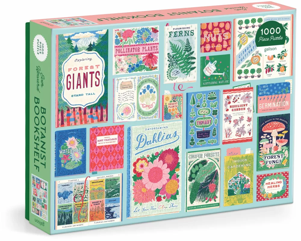 Ever Upward Botanist Bookshelf 1000 Piece Puzzle