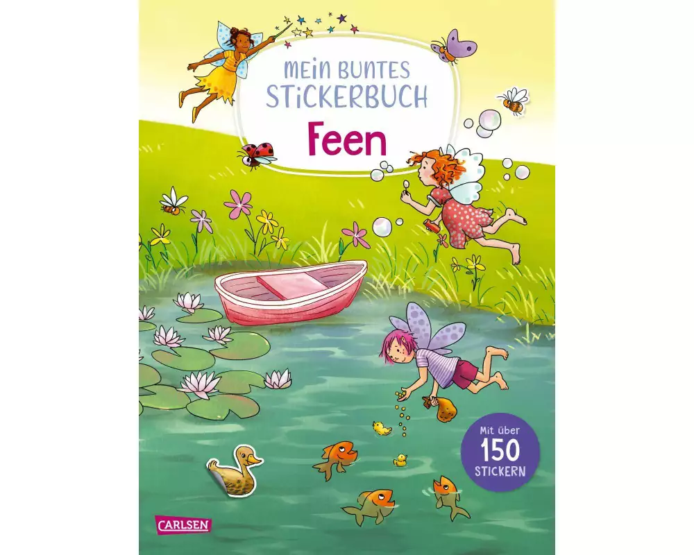 Mein buntes Stickerbuch: Feen