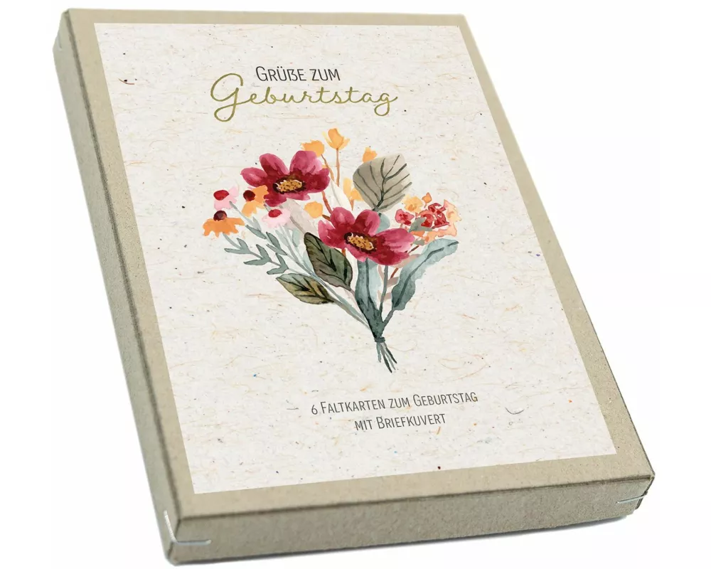 Kartenbox - Grüße zum Geburtstag