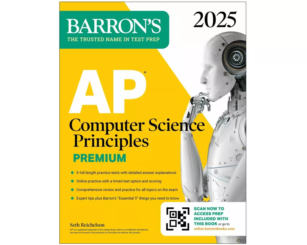 AP Computer Science Principles Premium, 2025: Prep Book with 6 Practice Tests + Comprehensive Review + Online Practice
