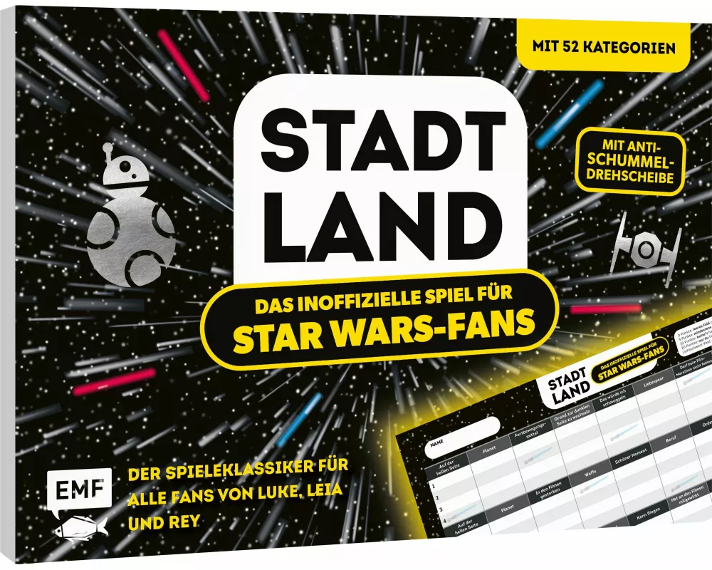 Stadt, Land, das inoffizielle Spiel für Star Wars-Fans – Der Spieleklassiker für alle Fans von Luke, Leia und Rey