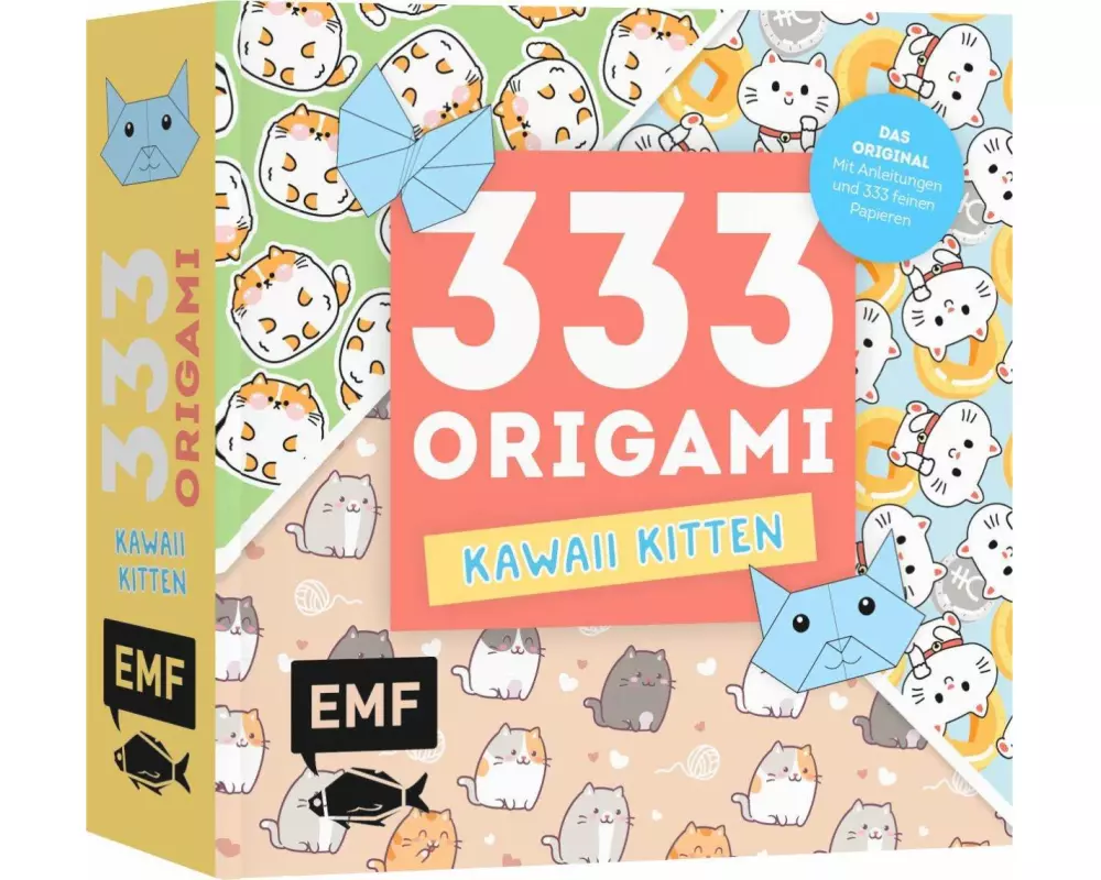 333 Origami – Kawaii Kitten – Niedliche Papiere falten für Katzen-Fans