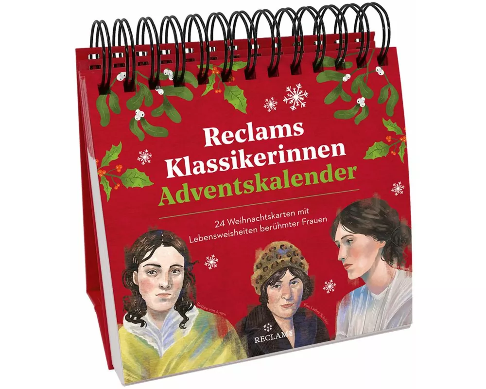 Reclams Klassikerinnen Adventskalender. 24 Weihnachtskarten mit Lebensweisheiten berühmter Frauen