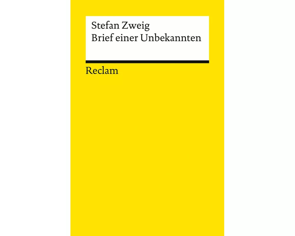 Brief einer Unbekannten