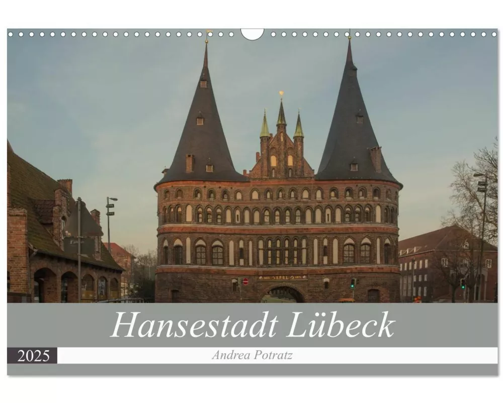 Hansestadt Lübeck (Wandkalender 2025 DIN A3 quer), CALVENDO Monatskalender