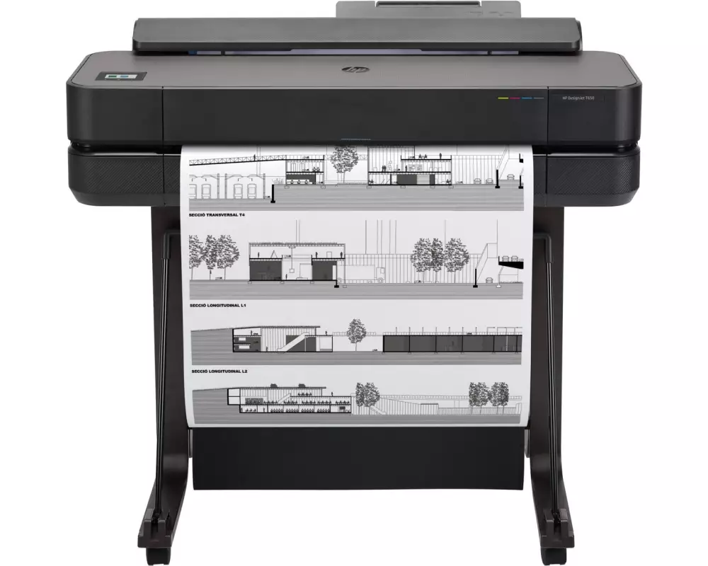 HP Grossformatdrucker DesignJet T650 - 24"