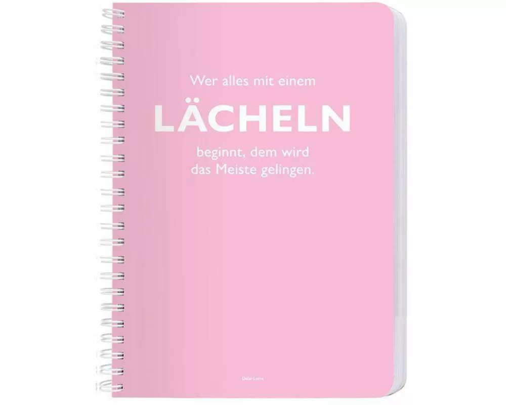 Ringbuch A5 Dalai Lama Lächeln