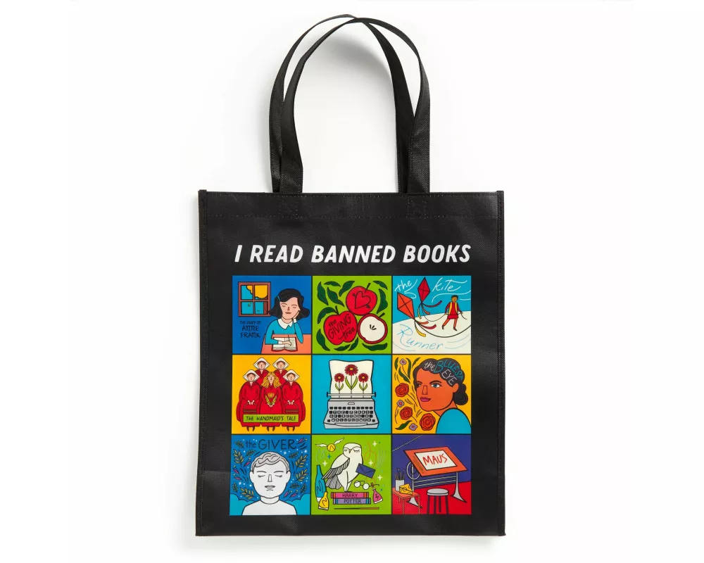 I Read Banned Books Reusable Shopping Bag