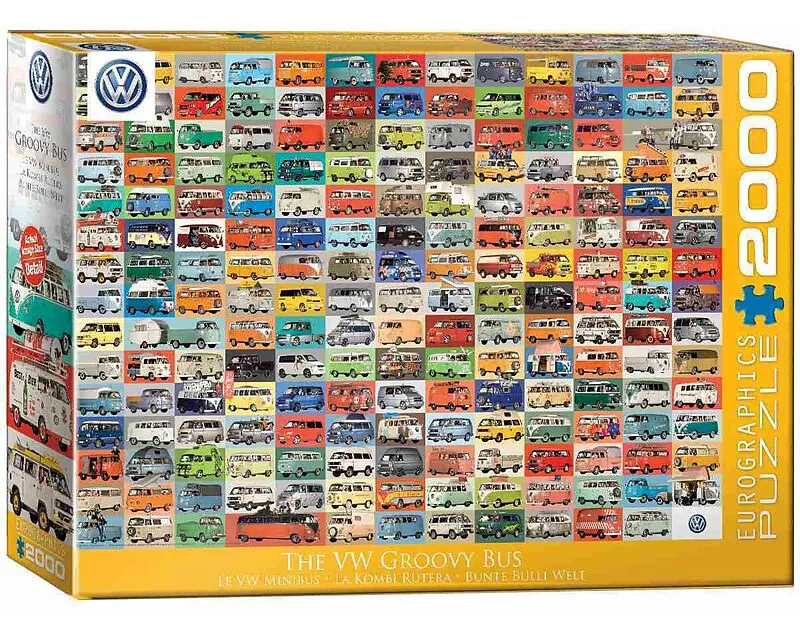 Puzzle 2000 Teile - The VW Groovy Bus