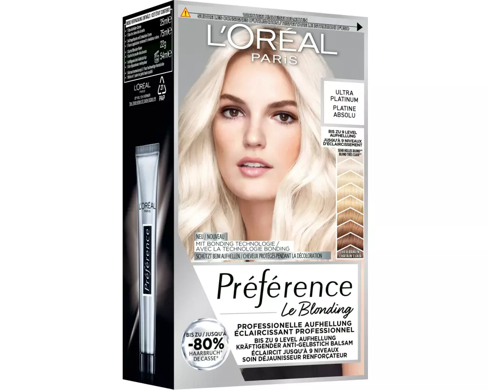 L'Oréal Paris Préférence Le Blonding 9 l Ultra Platinum/Platine absolu