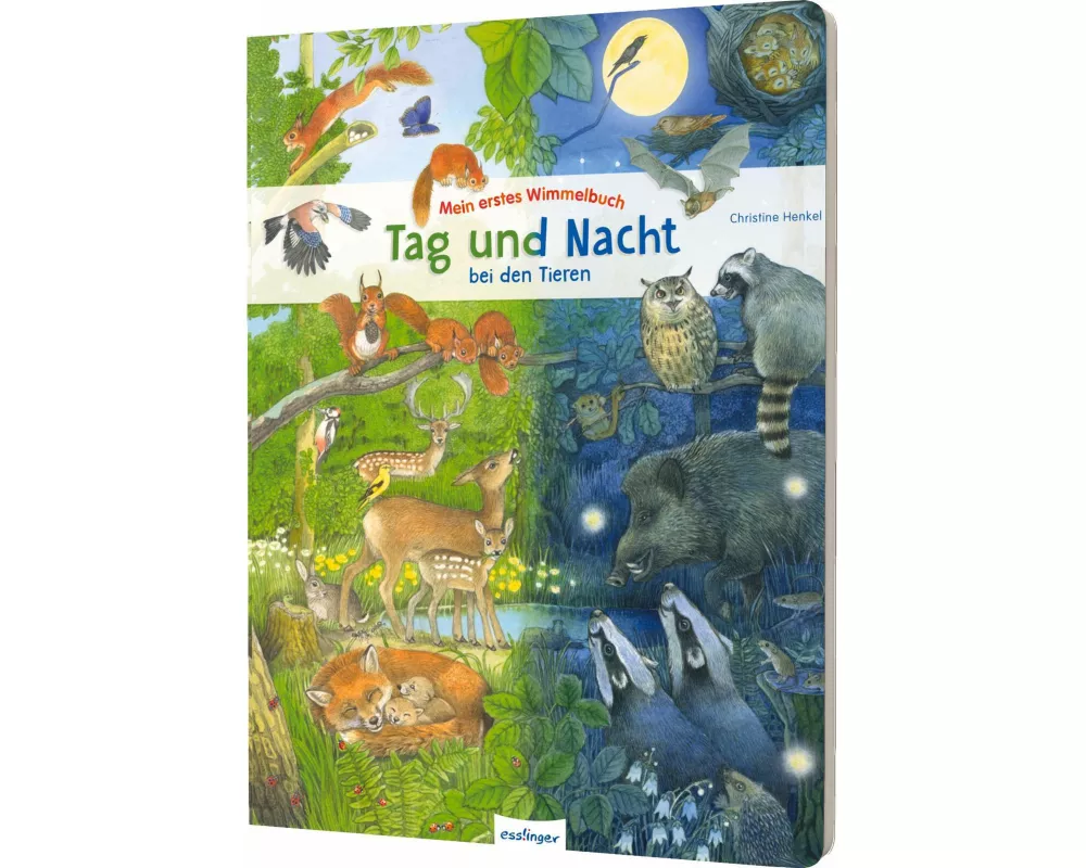 Mein erstes Wimmelbuch: Tag und Nacht bei den Tieren