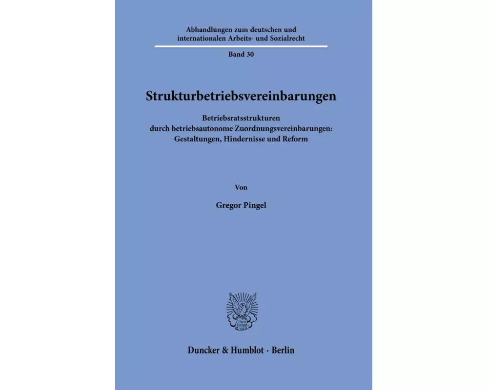 Strukturbetriebsvereinbarungen