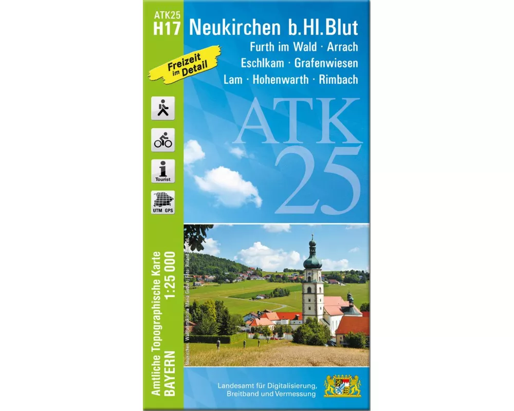 ATK25-H17 Neukirchen b.Hl.Blut (Amtliche Topographische Karte 1:25000)