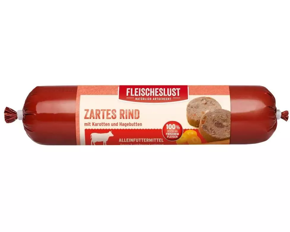 Fleischeslust Nassfutter Classic Zartes Rind, 400 g