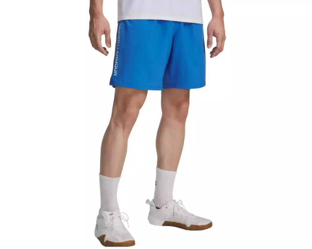 UNDER ARMOUR Trainingsshorts Tech Woven Wordmark Blau, M