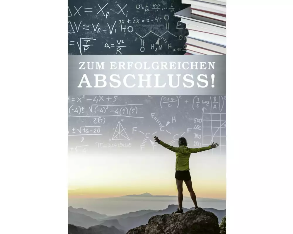 ABC Grusskarte Zum erfolgreichen Abschluss