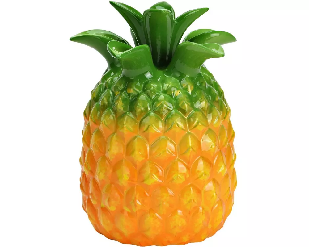 G. Wurm Vase Ananas 21 cm, Gelb/Grün