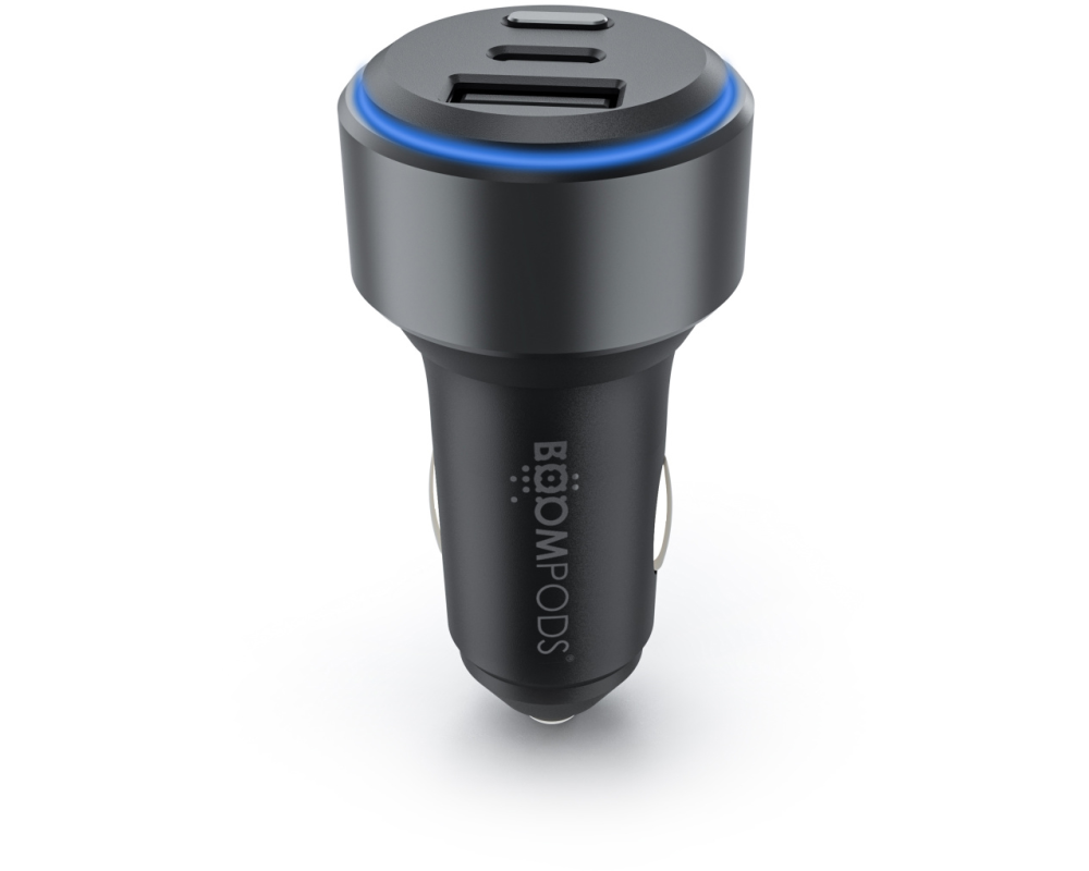 BOOMPODS Car Charger 66W USBC/A CARD67