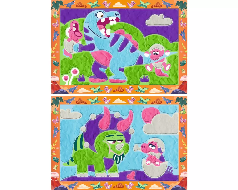 Ravensburger Kneten nach Zahlen – Freche Dinos D/EN