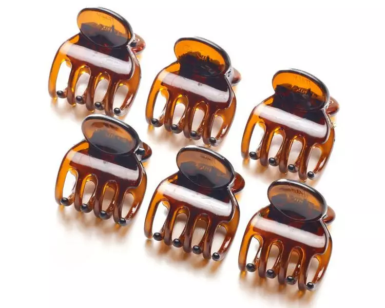DailyGo Haarklemme 1.5 cm 6 Stück, Braun