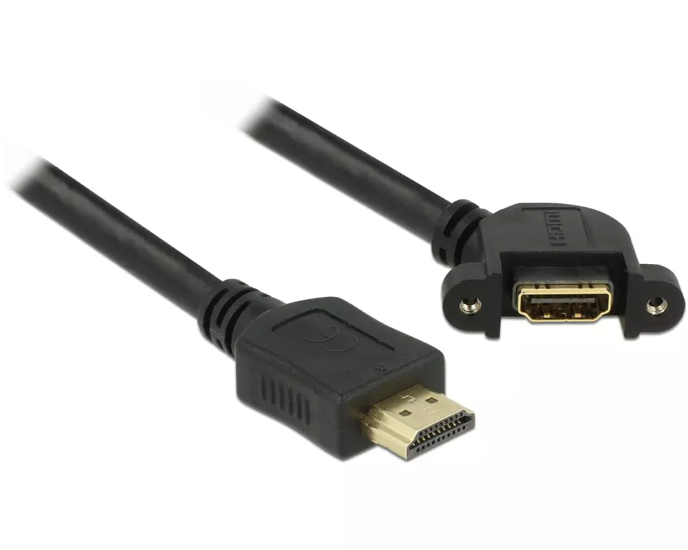 Delock Verlängerungskabel 4K 30Hz HDMI - HDMI, 1 m