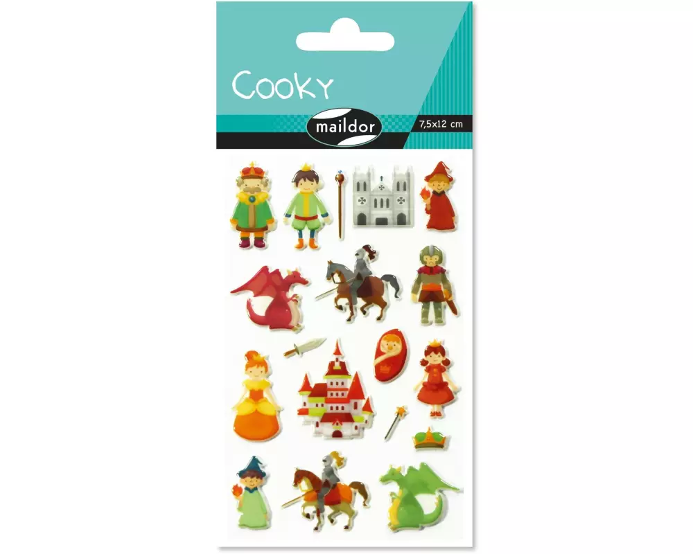 Clairefontaine Motivsticker 3D Cooky Ritter 1 Bogen