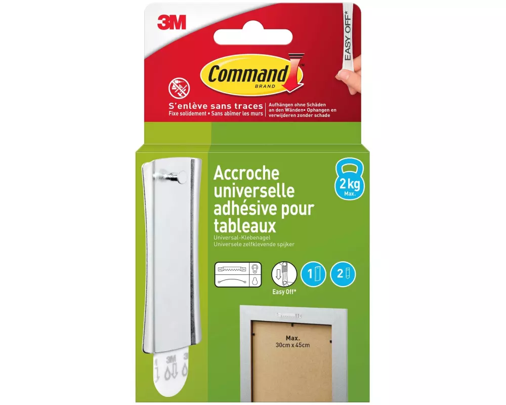 Command Haken Command L, 2 kg, Silber