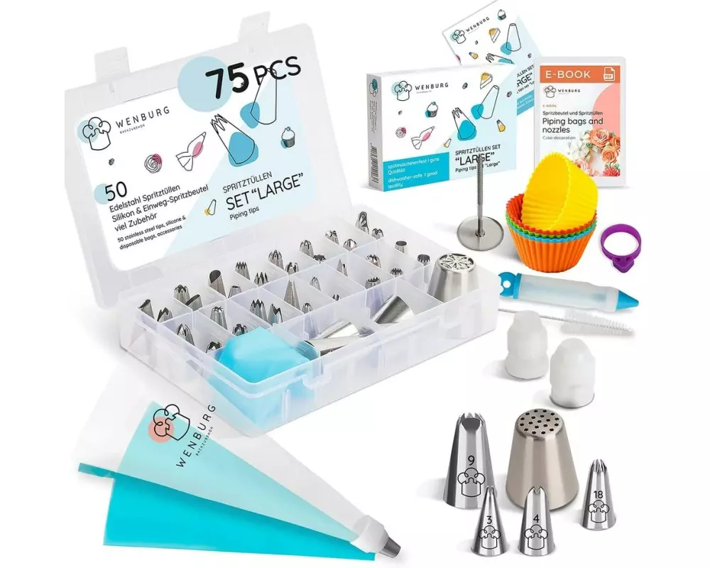Wenburg Spritztülle - Set, 75-tlg