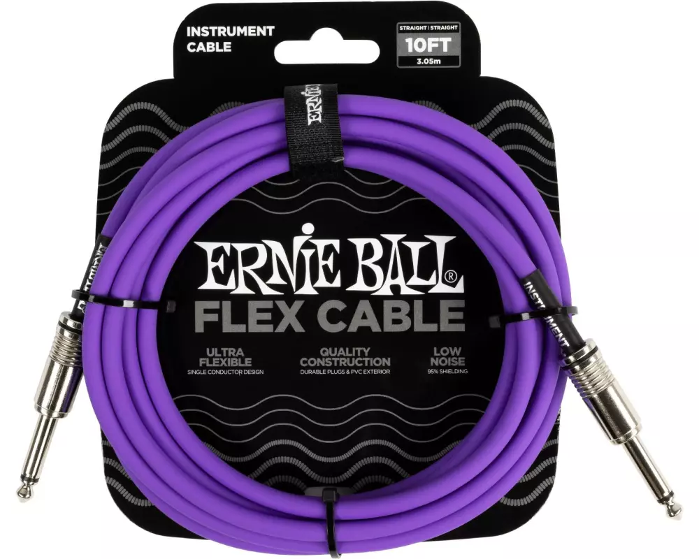 Ernie Ball Instrumentenkabel Flex 6415 – 3.05 m, Purpur