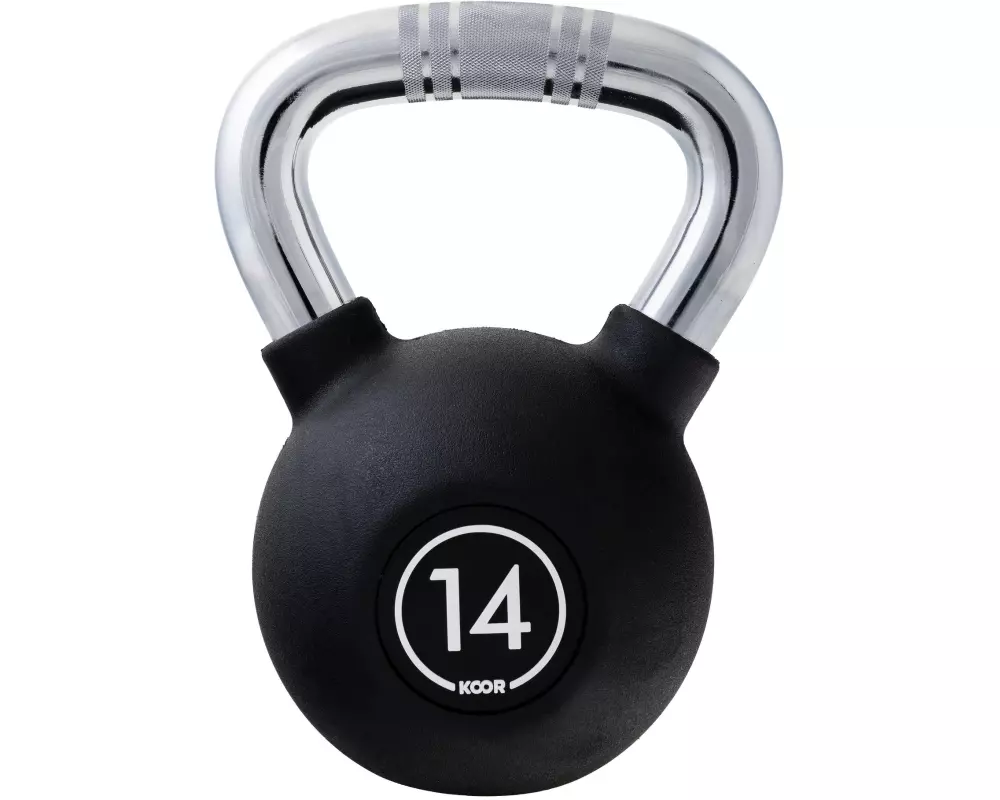 KOOR Kettlebell 14 kg, Schwarz