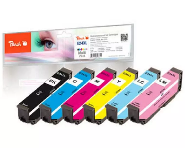 Peach Tinte Epson T2438, No 24XL Multi BK, 2x C, 2x M, Y