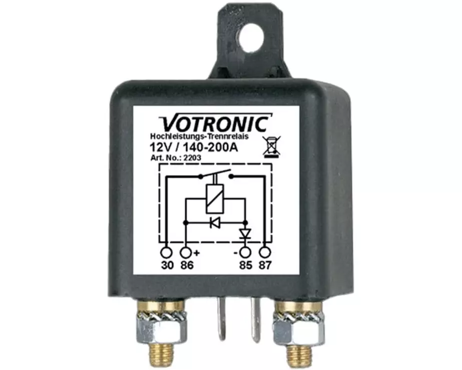 Votronic Hochleistungs-Trennrelais 12 V 140-200A