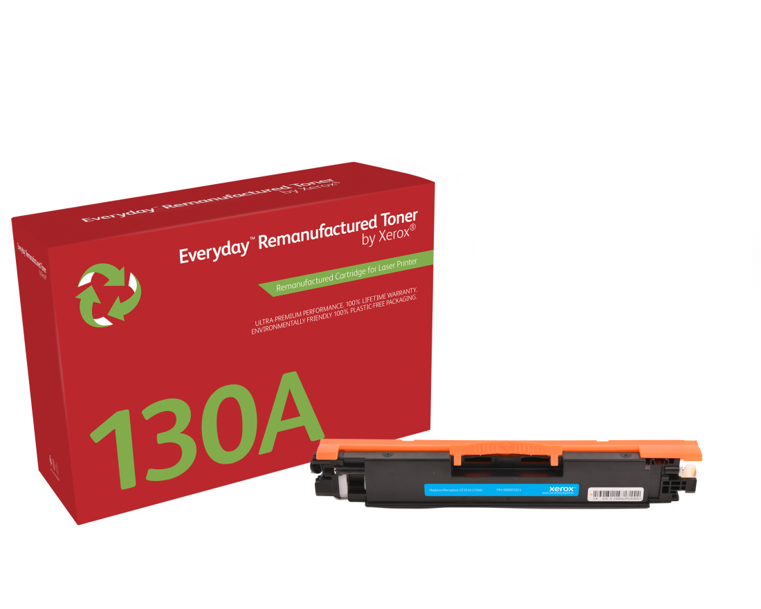 Everyday™ Cyan wiederaufbereiteter Toner von Xerox, kompatibel mit HP 130A (CF351A), Standardkapazität