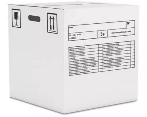 Antalis Umzugsbox 50 x 50 x 50 cm 10 Stück, Braun