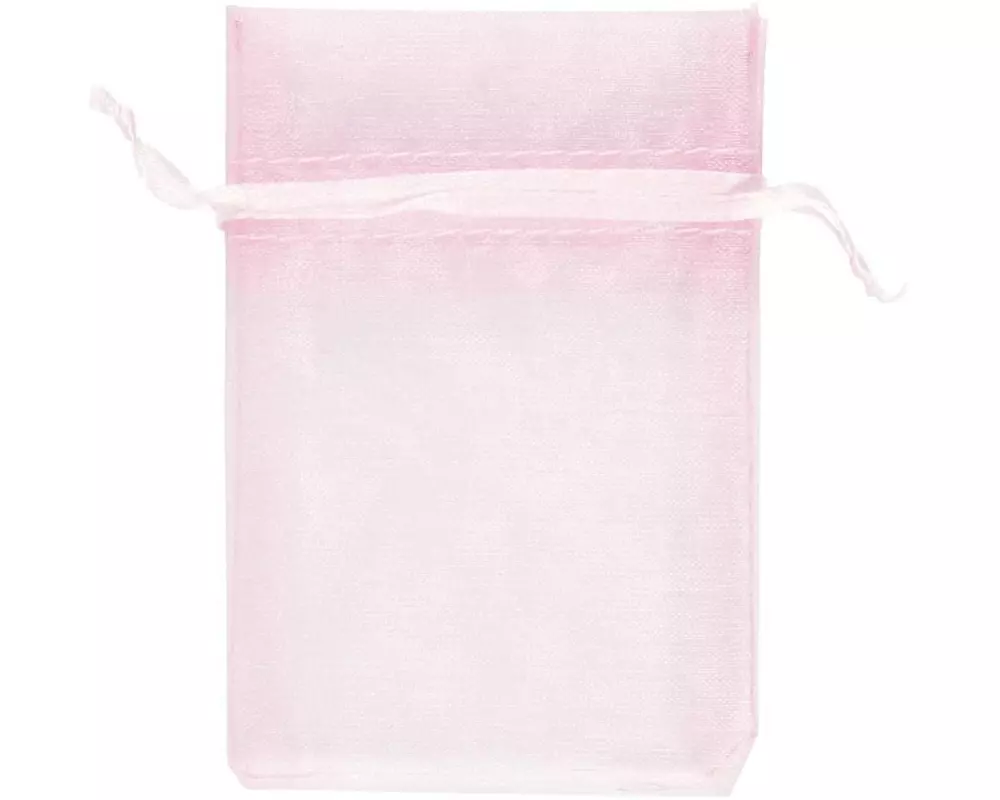 Creativ Company Organzabeutel Organza 7 x 10 cm 10 Stück, Rosa