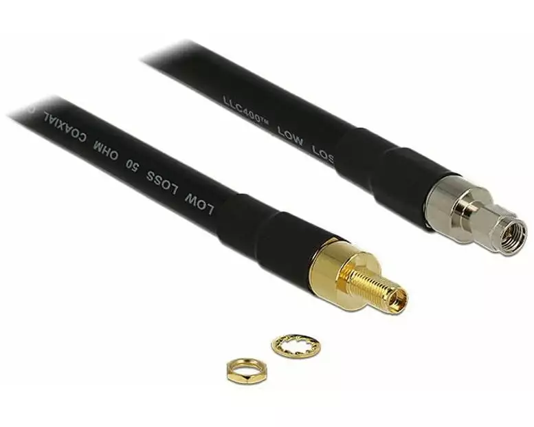 Delock Antennenkabel low loss SMA zu SMA, 10 m