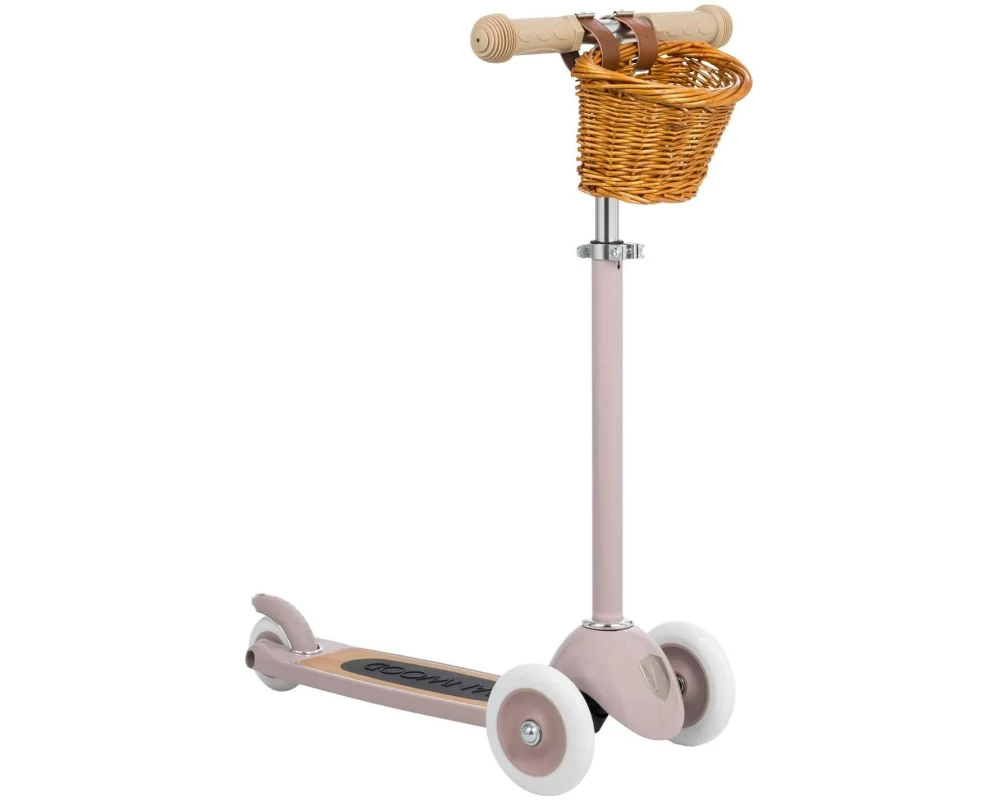 Banwood Scooter Vintage Altrosa, Recycelter Kunstoff/Stahl, 3 kg