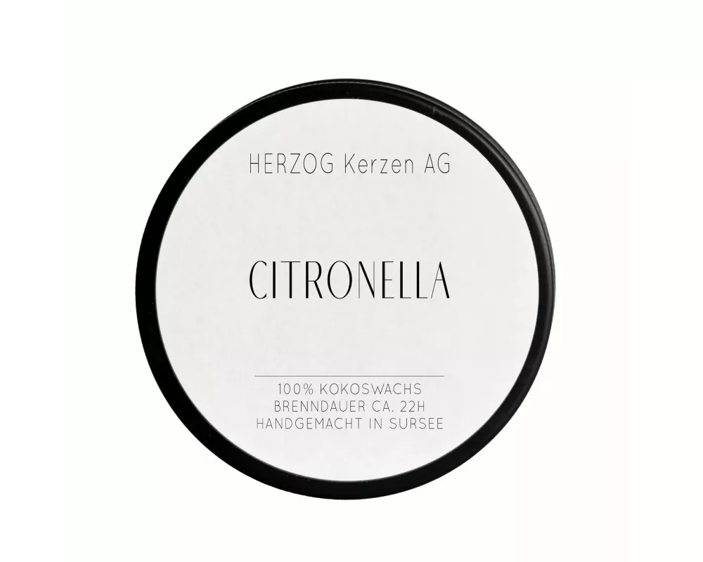 Herzog Kerzen AG Duftkerze Citronella in Aludose