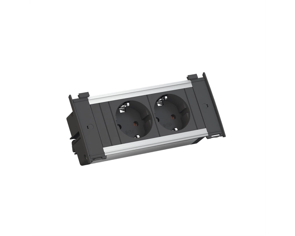 BACHMANN KAPSA X-Small 2x Schutzkontakt, Montagestecker