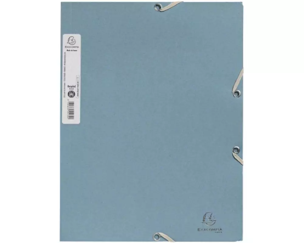 Exacompta Gummibandmappe A4 AutentiK, Blaugrau