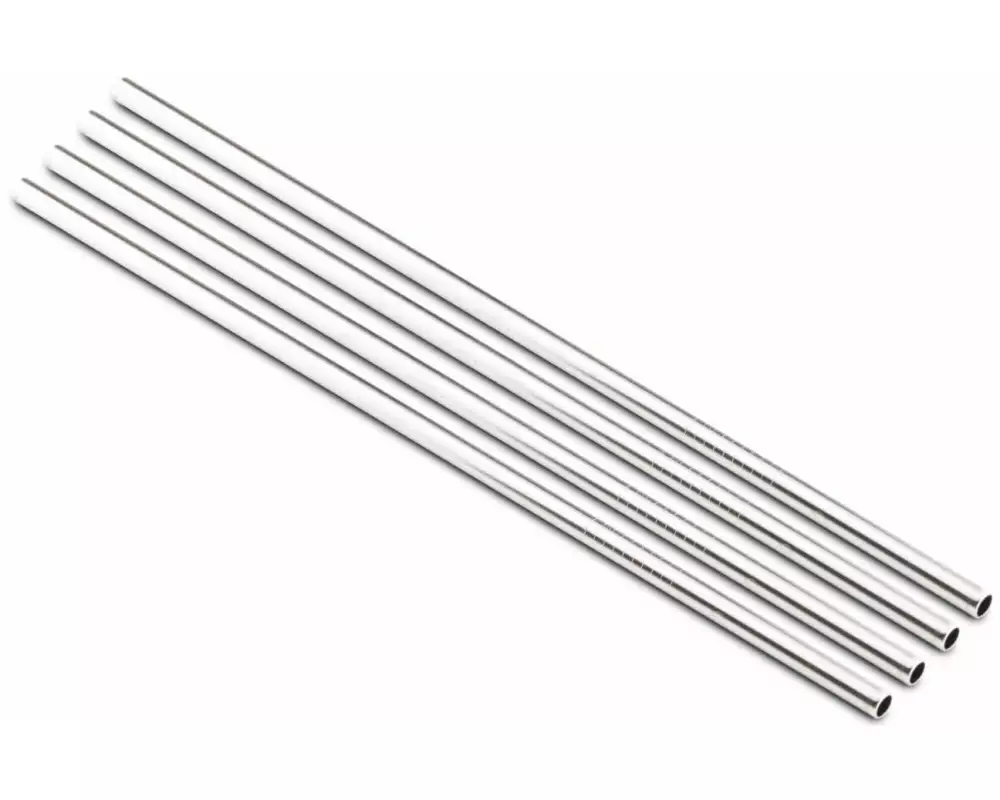 24Bottles Strohhalm 4 Stück, Silber