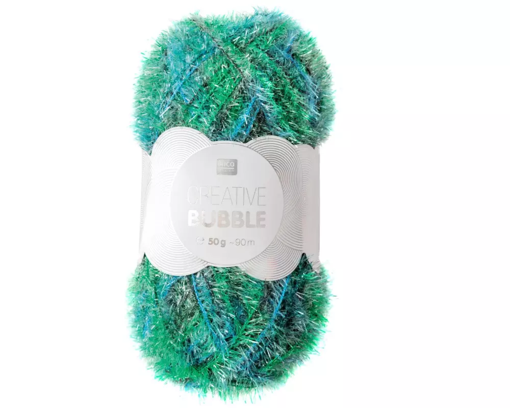 Rico Design Wolle Creative Bubble Print 50 g Grün; Dunkelgrün