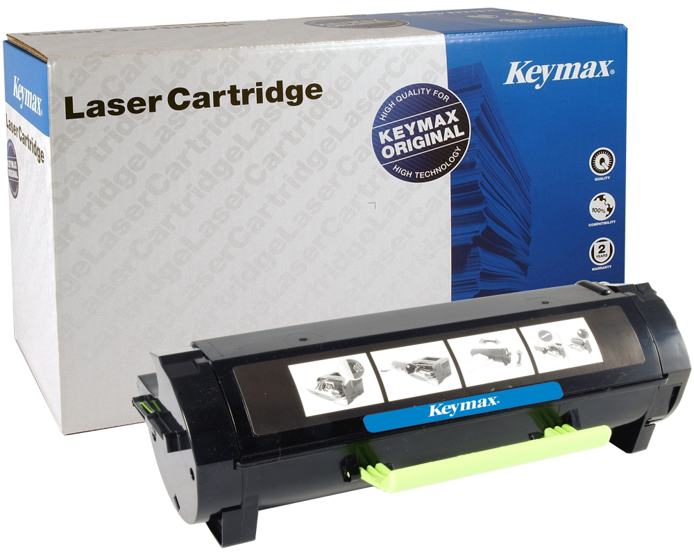 KEYMAX RMC- Toner-Modul HY schwarz 50F2H00KEY f. Lexmark MS310/610 5000 S.