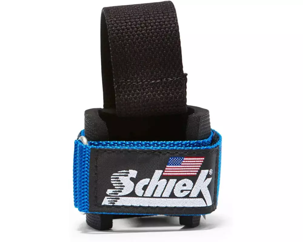 Schiek Sports Deluxe Powerlifting Zughilfen, Blau One Size