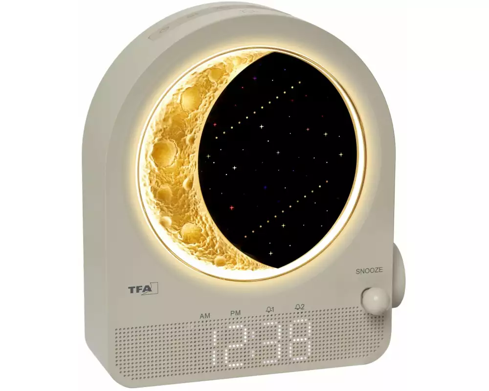 TFA Dostmann Lichtwecker 60.2053.15 mit Mondlampe und Naturgeräuschen