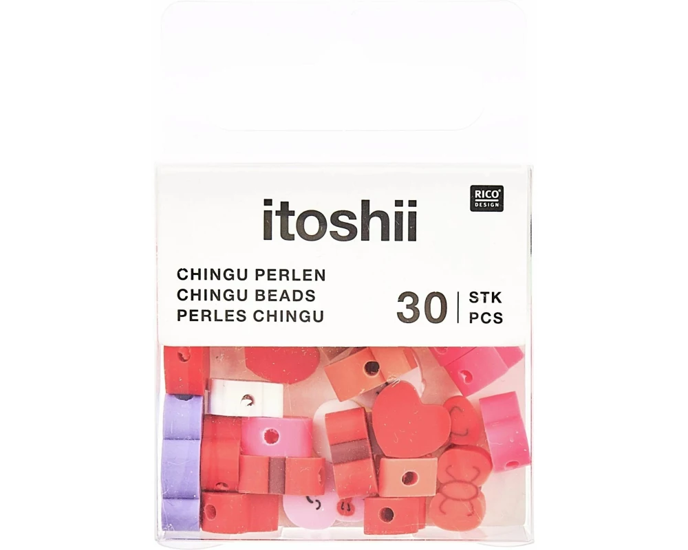 Rico Design Perlen Chingu, Tier Mix 30 Stück