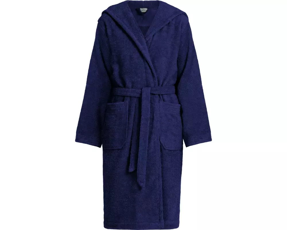 Möve Superwuschel Bademantel Grösse 164, Dunkelblau