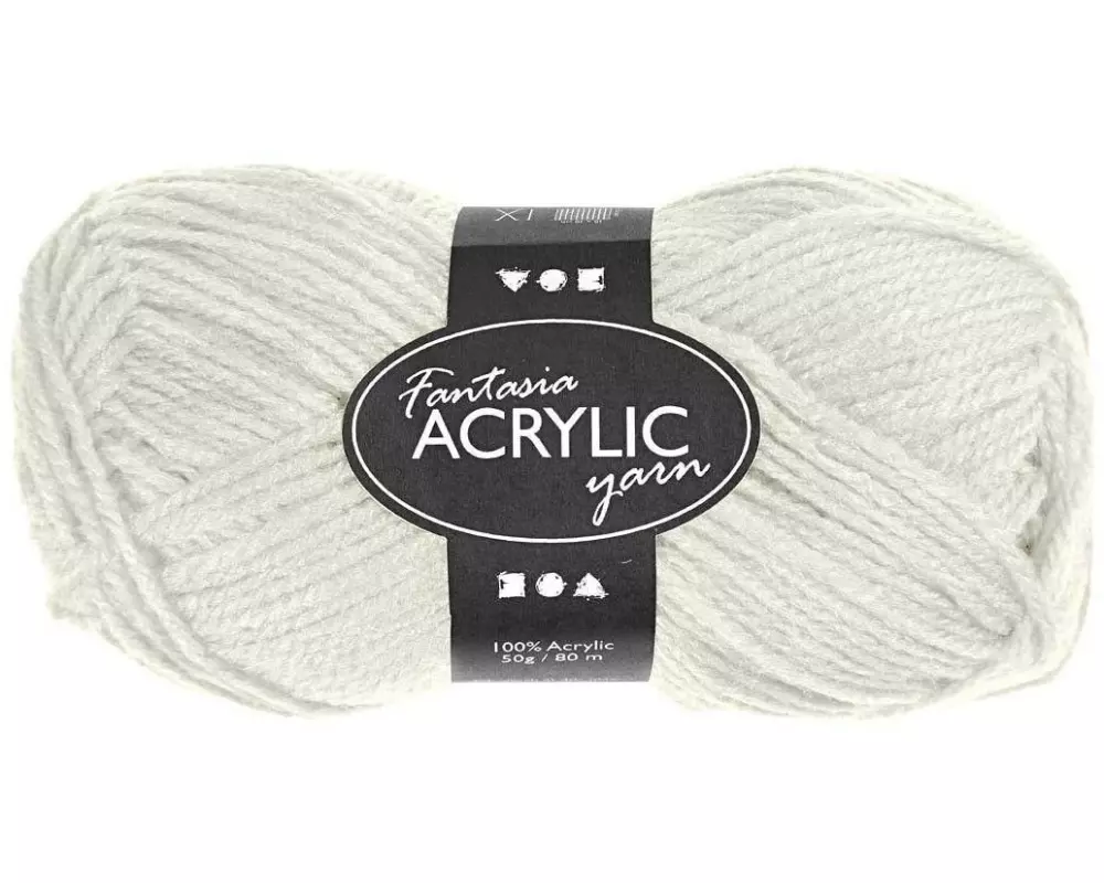 Creativ Company Wolle Acryl 50 g Weiss