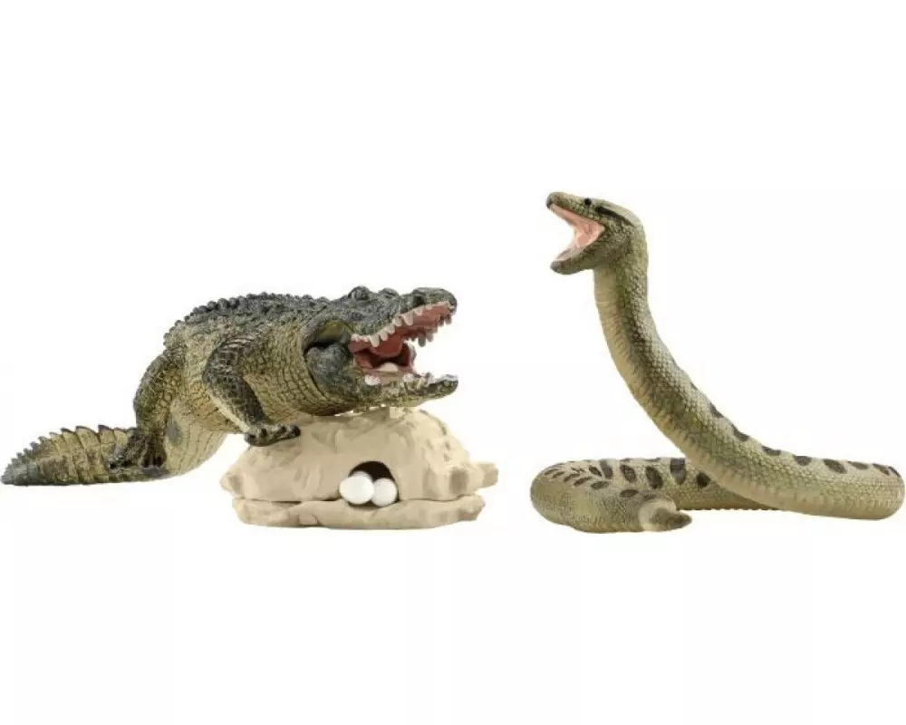 Schleich Spielfigurenset Wild Life Gefahr im Sumpf