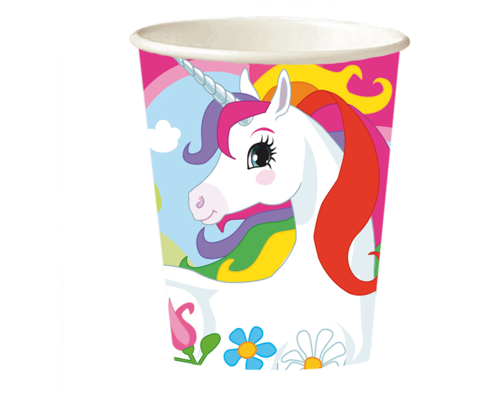 NEUTRAL Becher Einhorn 250ml 9902102-66 Papier 8 Stück